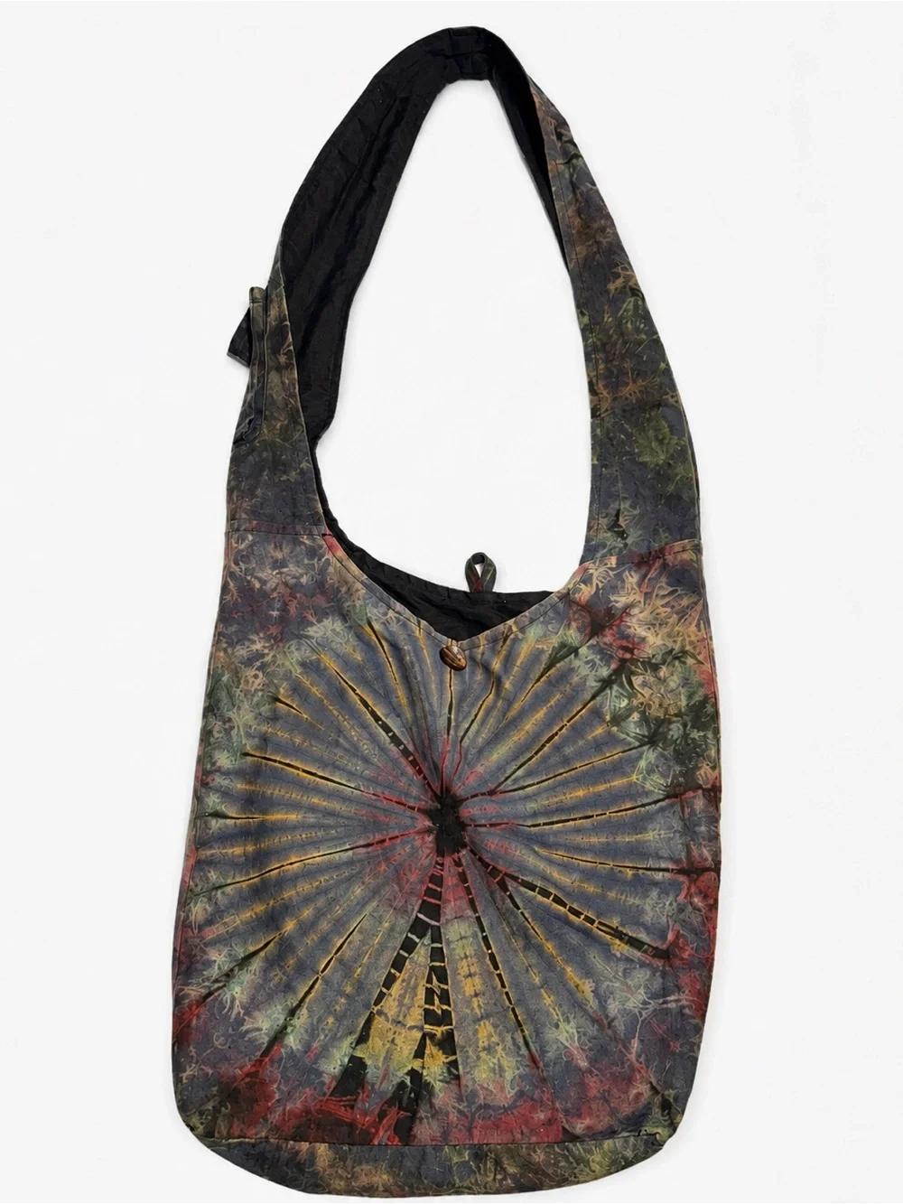 One of One Hand Dyed Tie Dye Hobo Bag Y2K Boho